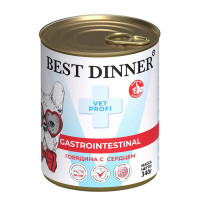 Best Dinner, Vet Gastro Intestinal, влаж.корм д/собак (говядина с сердцем)